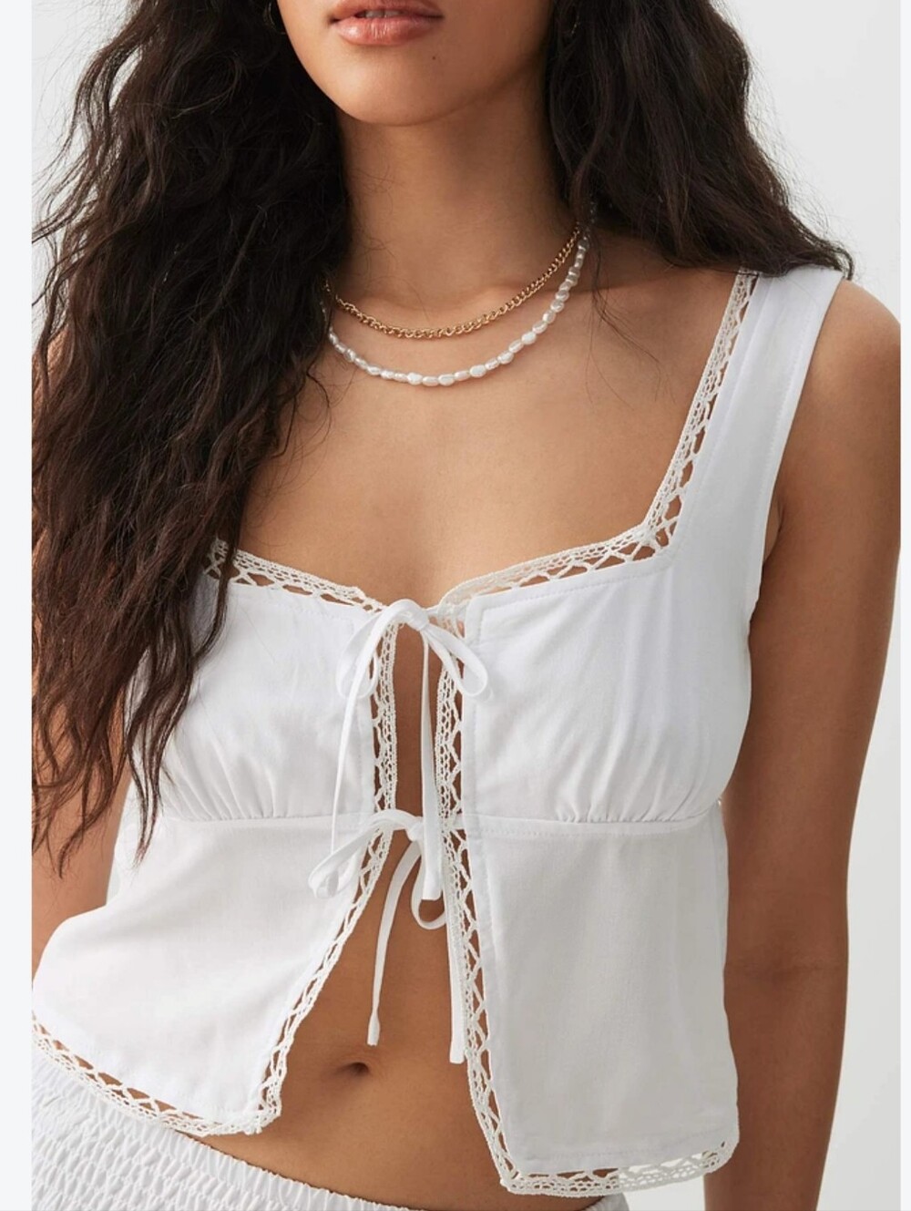 Ardene Tie Front Prairie Top